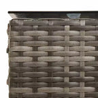 vidaXL Salon de jardin avec coussins 2 pcs Résine tressée noir et crème