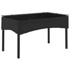 vidaXL Salon de jardin avec coussins 2 pcs Résine tressée noir et crème
