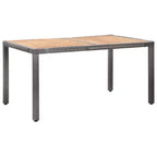 vidaXL Set da pranzo da giardino Rattan Polyrattan Set 9 Pezzi Posti a sedere per molti