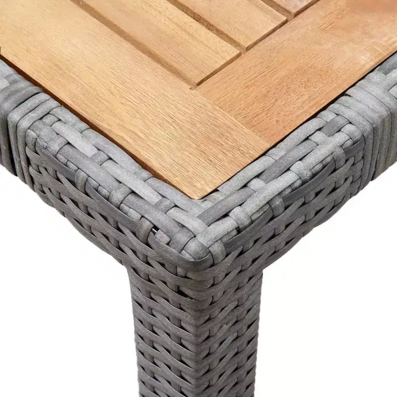 vidaXL Set da pranzo da giardino Rattan Polyrattan Set 9 Pezzi Posti a sedere per molti