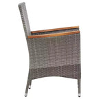 vidaXL Set da pranzo da giardino Rattan Polyrattan Set 9 Pezzi Posti a sedere per molti