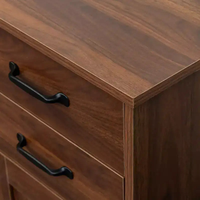 JVNOXK 43.3 Credenza Moderna in Legno con Ante e Cassetti Mobile Contenitore