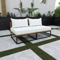 Taradale Outdoor Chair with Cushions - Set Of 2 - White - SEI