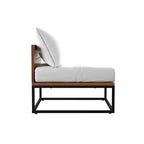 Chaises d'extérieur Taradale avec coussins - Lot de 2 - Blanc - SEI