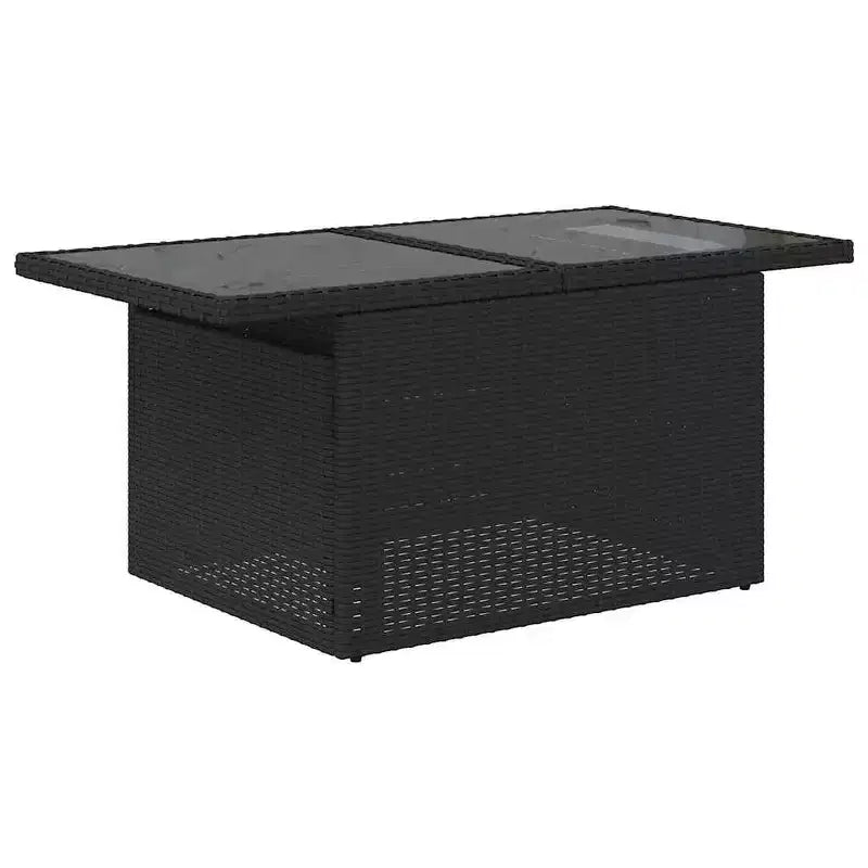 vidaXL Salotto da Giardino con Cuscini in Polirattan e Legno di Acacia