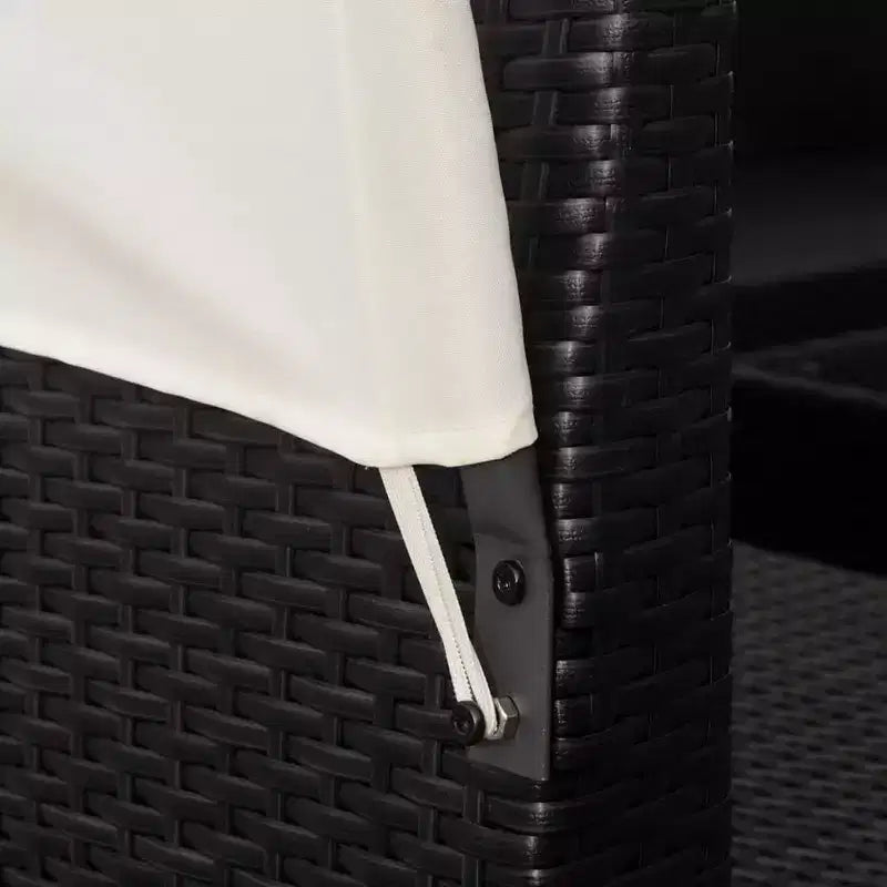 vidaXL Set Divani da Giardino con Tettuccio Polyrattan Antracite