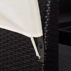 vidaXL Set Divani da Giardino con Tettuccio Polyrattan Antracite