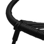 vidaXL Set da pranzo da esterno 5 pz in rattan PE nero
