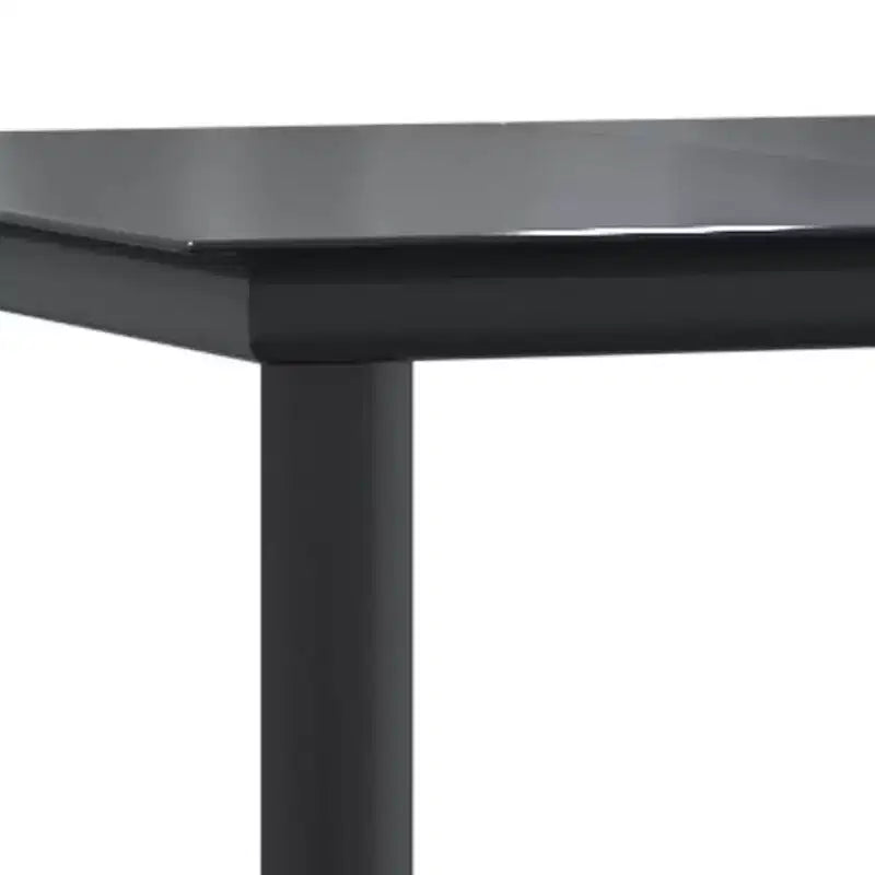 vidaXL Set da pranzo da esterno 5 pz in rattan PE nero