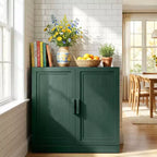 Meuble d'appoint autonome à 2 portes avec étagères réglables, buffet de rangement pour entrée, salon, cuisine, chambre à coucher