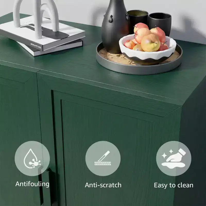 Meuble d'appoint autonome à 2 portes avec étagères réglables, buffet de rangement pour entrée, salon, cuisine, chambre à coucher