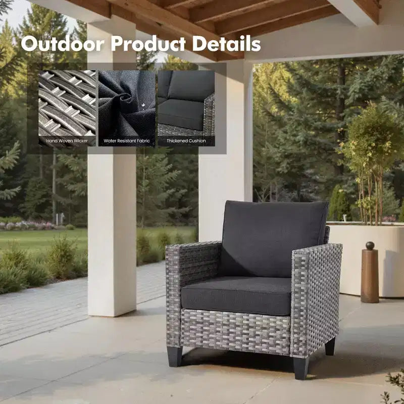 Set da 10 pezzi per patio HOMLUX con tavolo da 54" con braciere e sedie girevoli