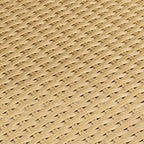 ModernLuxe Set da 3 pezzi per conversazione da esterno, Set da conversazione in vimini per patio, sedie in rattan PE con cuscini e tavolo in vetro temperato