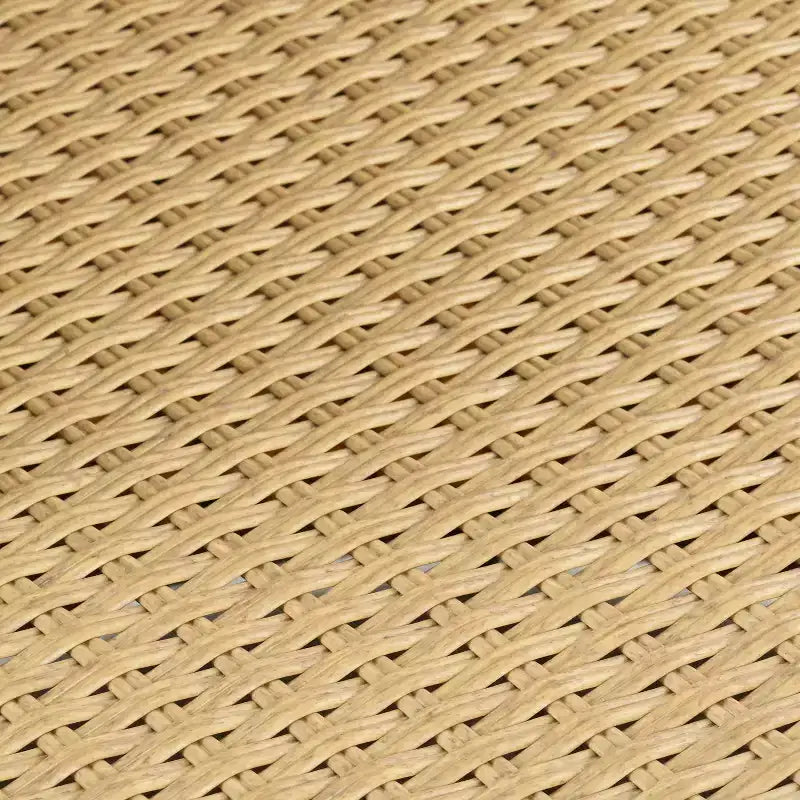 ModernLuxe Set da 3 pezzi per conversazione da esterno, Set da conversazione in vimini per patio, sedie in rattan PE con cuscini e tavolo in vetro temperato