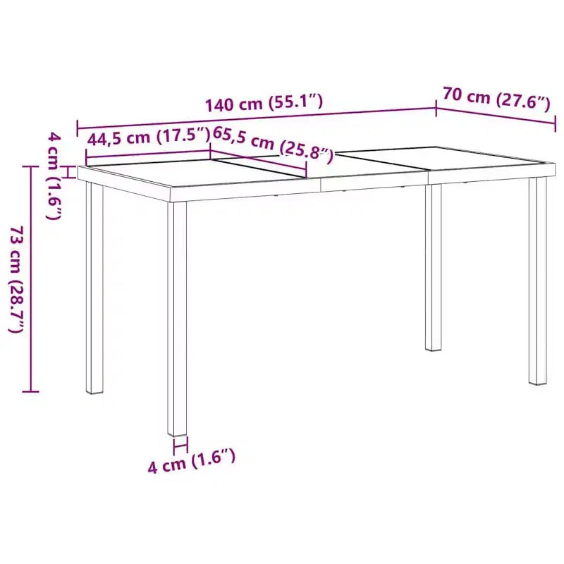vidaXL Set da pranzo da giardino 5 pz in polyrattan nero