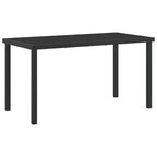 vidaXL Set da pranzo da giardino 5 pz in polyrattan nero