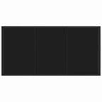 vidaXL Salon de jardin avec coussins 5 pcs Acier poudré noir