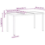 vidaXL Set da pranzo da giardino con cuscini 5 pz Rattan PE Beige