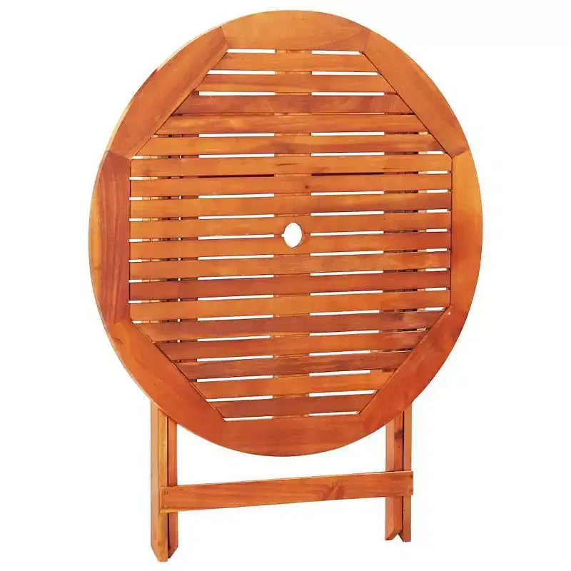 vidaXL Set da pranzo pieghevole da 5 pezzi per esterni in legno massello di eucalipto