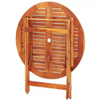 vidaXL Set da pranzo pieghevole da 5 pezzi per esterni in legno massello di eucalipto
