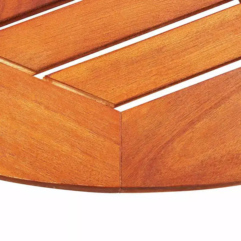 vidaXL Set da pranzo pieghevole da 5 pezzi per esterni in legno massello di eucalipto