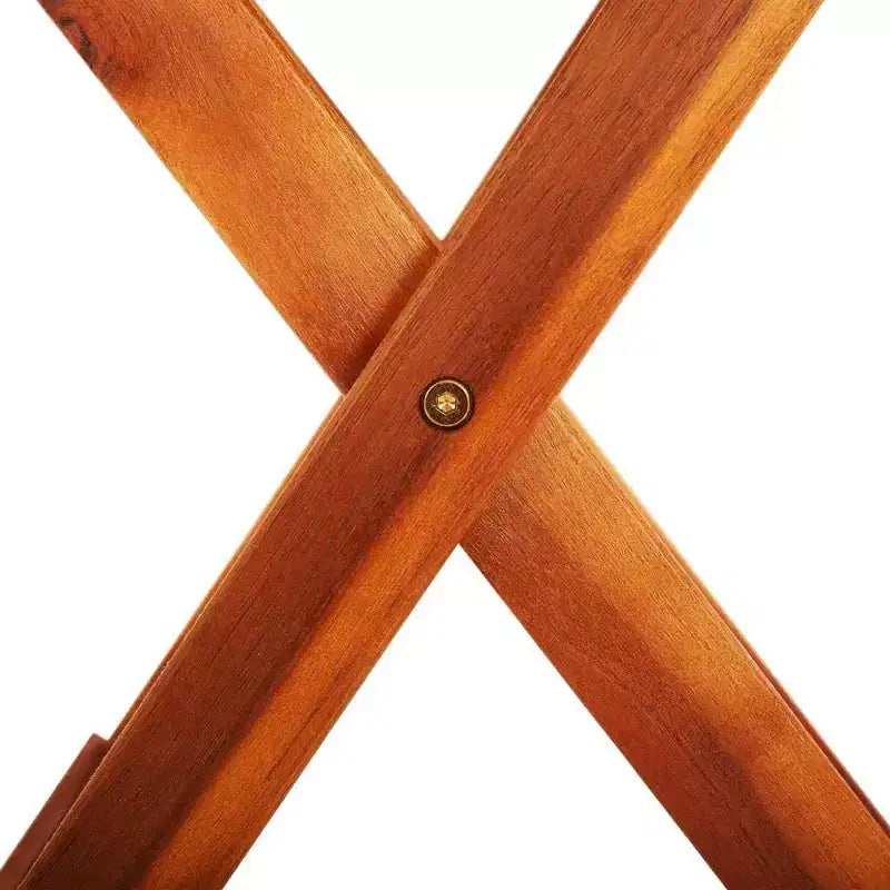 vidaXL Set da pranzo pieghevole da 5 pezzi per esterni in legno massello di eucalipto