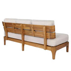 Christopher Knight Home Nikhil Set da 3 Pezzi Moderno da Patio in Acacia con Cuscini (Tavolo Non Incluso)