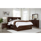 Letto Matrimoniale in Legno Massello Espresso con Otto Cassetti