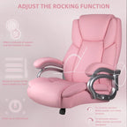 Sedia da Ufficio Direzionale Bossin Extra Large, 500 libbre, Ergonomica con Supporto Lombare Regolabile, Schienale Alto in Pelle PU, per Computer