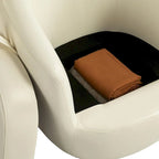 Fauteuil pivotant avec rangement intégré
