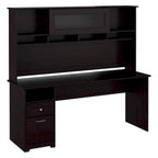 Scrivania per computer da 72" con libreria e cassetti di