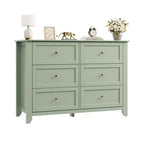 Commode 6 tiroirs, commode haute en bois avec tiroirs profonds, meuble de rangement avec poignées métalliques pour entrée, couloir, salon, chambre d'enfants, placard