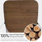 Yaheetech Set di 4 Sedie da Pranzo in Metallo con Sedie Impilabili in Legno
