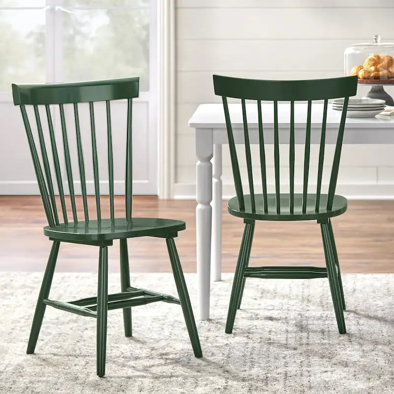 Chaises de salle à manger à barreaux en bois massif Venice Simple Living (Lot de 2)