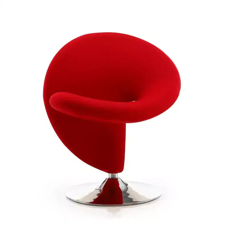 Set di 2 Poltrone Girevoli "Curl" in Misto Lana - Manhattan Comfort