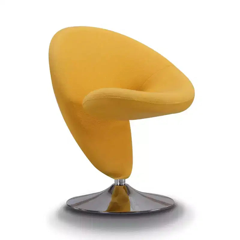 Set di 2 Poltrone Girevoli "Curl" in Misto Lana - Manhattan Comfort