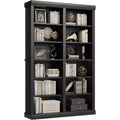 Étagère haute de 189 cm avec 2 rangées de rangement, étagère double largeur à 6 niveaux, bibliothèque autoportante spacieuse pour salon, bureau, bibliothèque