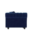 Divano Letto Estraibile 3-in-1 King Size in Velluto Whisen e Divano Letto Convertibile con Ottomana Mobile, Design Trapuntato