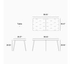 Ensemble de salle à manger d'extérieur PURPLE LEAF en osier tout temps avec table, cadre entièrement en aluminium pour pelouse, jardin, terrasse avec coussins