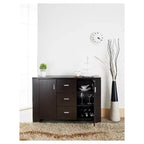 Inger Modern Buffet con Mensole Laterali Espresso - HOMES: Inside + Out: Consolle Contenitore, Credenza da Cucina