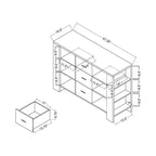 Inger Modern Buffet con Mensole Laterali Espresso - HOMES: Inside + Out: Consolle Contenitore, Credenza da Cucina