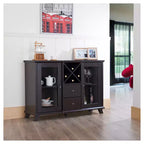 HOMES: Inside + Out Antonette Credenza Multi-Contenitore Transizionale Cappuccino