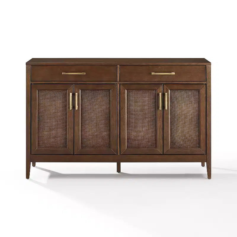 Crosley Milo Credenza Marrone Scuro da 142 cm