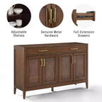Crosley Milo Credenza Marrone Scuro da 142 cm