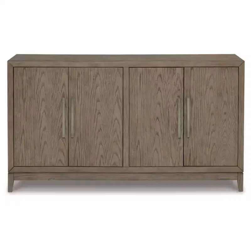 Chrestner Mobile Contenitore Nero/Grigio - Signature Design by Ashley: Contenitore Moderno, Credenza a 4 Ante