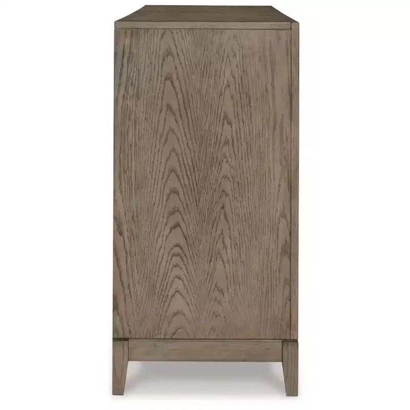 Desserte de salle à manger Chrestner noire/grise – Signature Design by Ashley : Rangement contemporain, buffet à 4 portes