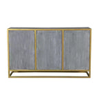 Credenza laterale Raven in legno di mango marrone - Timbergirl: robusto telaio in metallo, 3 cassetti, 2 ante