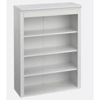 Lifestorey Set 2 Mobili Monza Modulari con Credenza e Top Effetto Marmo Bianco: Stile Rustico, Top Effetto Marmo, Ripiani Regolabili
