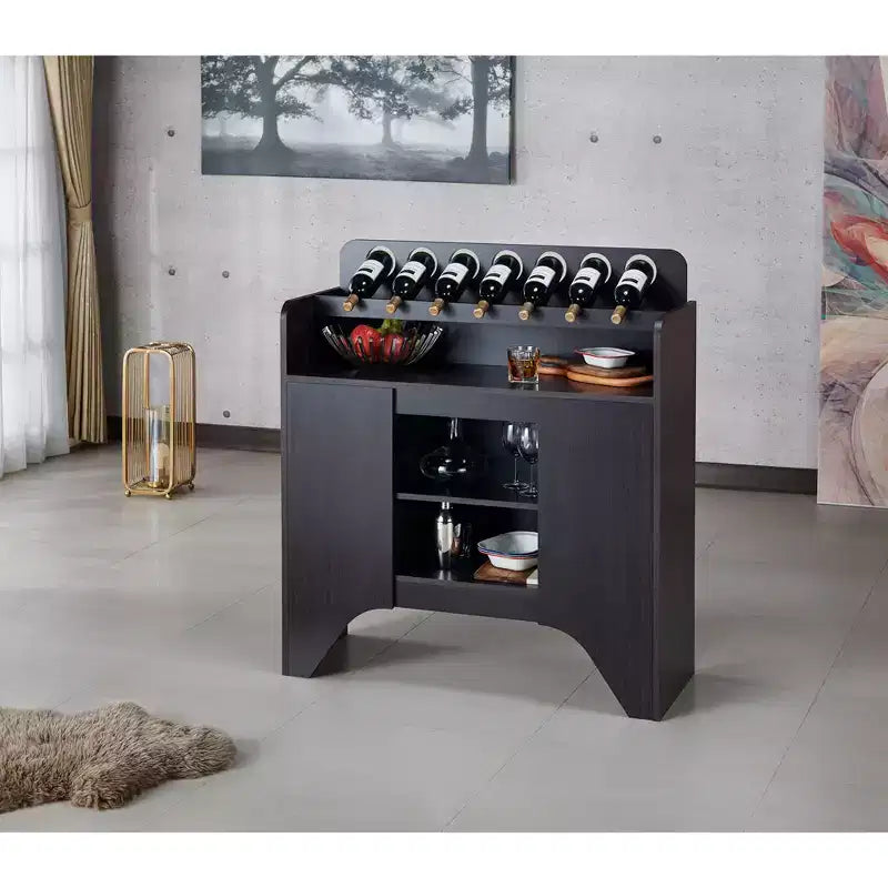 Mobile cantina Belfi Espresso - HOMES: Inside + Out: Credenza da cucina, Mobile bar, Porta bottiglie per 7 bottiglie