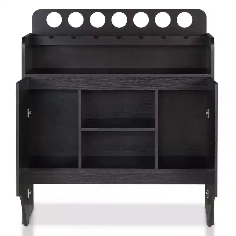 Mobile cantina Belfi Espresso - HOMES: Inside + Out: Credenza da cucina, Mobile bar, Porta bottiglie per 7 bottiglie
